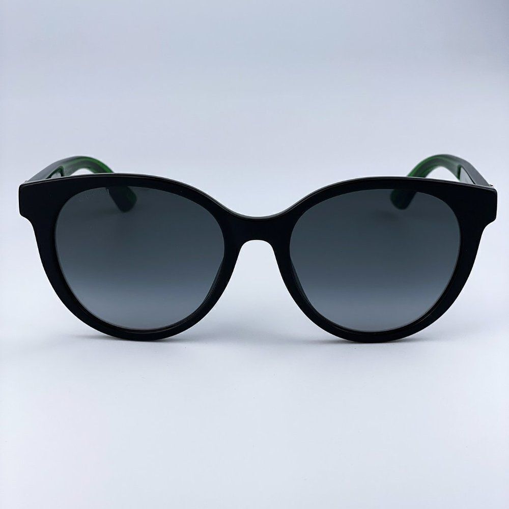 NEW GUCCI GG0702SKN 004 Black/Colorful Gray Gradient Round Women Sunglasses - Picture 4 of 13